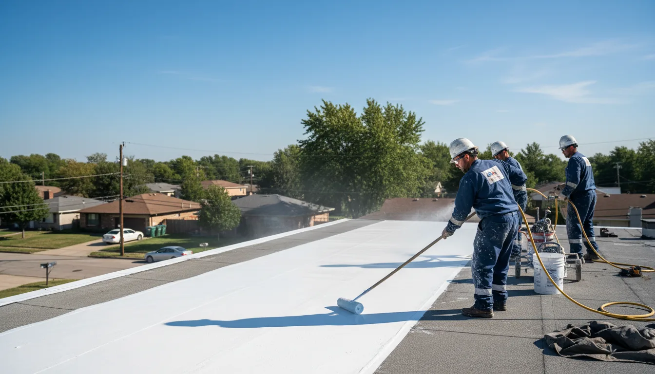 Commercial roof coating in Springwater, NY near me